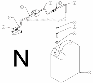 Page M Diagram and Parts List for BX-4  MK Diamond Concrete Saw